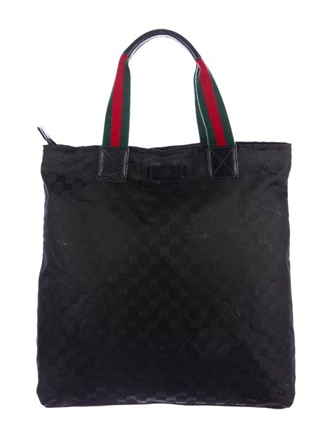 nylons gucci|Gucci nylon tote.